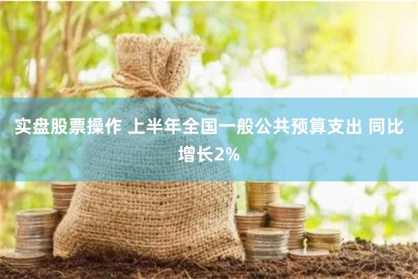 实盘股票操作 上半年全国一般公共预算支出 同比增长2%